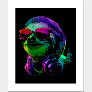 Sloth DJ Posters and Art
